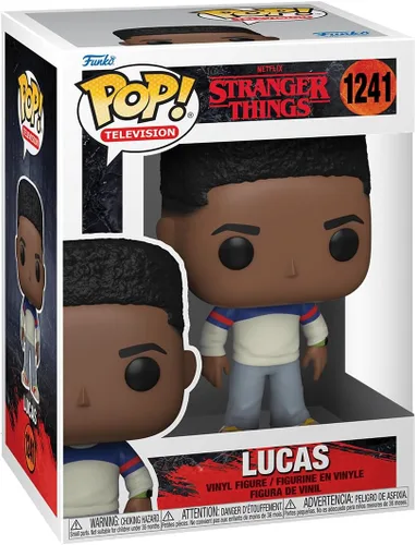Vista 3 de POP [Stranger Things - Lucas Sinclair [Temporada 4] Funko Figura de vinilo (paquete con funda protectora de caja compatible), multicolor, 3.75