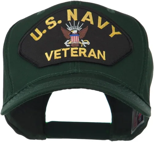 Vista 9 de e4Hats Gorra de perfil alto con parches militares militares de la Marina de los EE. UU marino