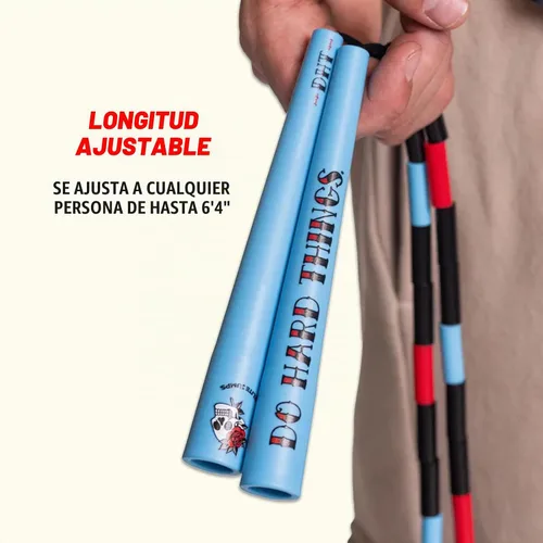 Vista 4 de Elite Jumps Edge Beaded Adjustable Jump Rope, Do Hard Things