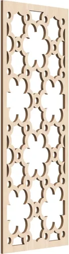 Vista 126 de 9 3/8"W x 24 3/8"H x 1/4"T Southgate Decorativos Paneles De Pared De Madera Calado, Abedul