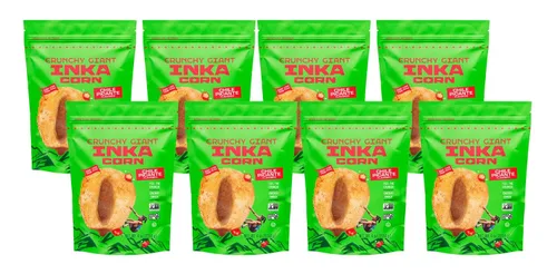 Vista 2 de Inka Corn Maíz gigante asado sin gluten sabor Chile Picante, 4 onzas (paquete de 2)