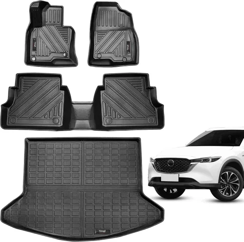 Vista 9 de Alfombrillas de ajuste personalizado para Mazda CX-5 2025 2024 2023 2022 2021 2020 2019 2018 2017, alfombrillas de piso, forro de carga