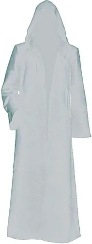 Vista 5 de JHJ - Disfraz de Halloween de túnica con capucha para adultos, cosplay Negro
