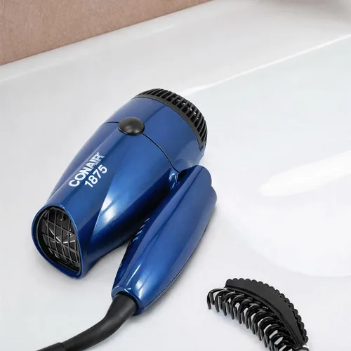 Vista 4 de Conair Ion Shine - Secador de pelo plegable compacto de doble voltaje de 1875 vatios