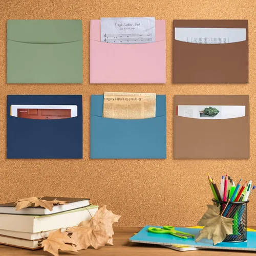 Vista 3 de Newtay Organizador de archivos con bolsillos de pared de gran tamaño, 24 Color mousse moca