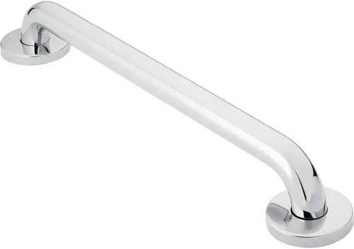 Vista 3 de Moen Barra de seguridad de latón pulido para baño de 24 pulgadas con tornillos ocultos para apoyo de discapacitados o personas mayores, R8724PB