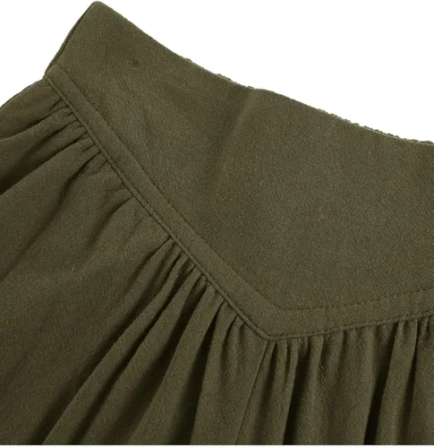 Vista 2 de Pantalones de tobillo medievales para niños y niños, disfraz de pirata vikingo, renacentista, con cordones, pantalones de navegador con bandas