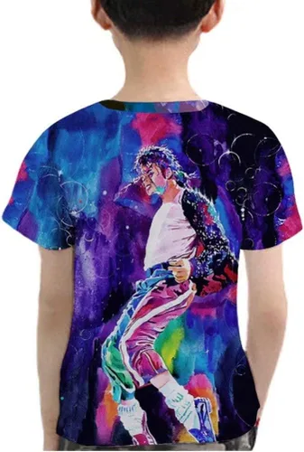 Vista 2 de Camiseta de manga corta con estampado 3D para niños y niñas