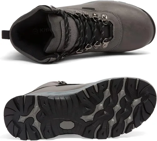 Vista 6 de Botas de senderismo impermeables para hombre ligeras botas de trabajo para exteriores Kitleler