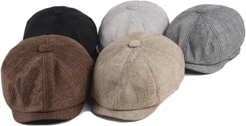 Vista 2 de Gorra plana para hombre Newsboy Ivy Golf Cabbie Hat
