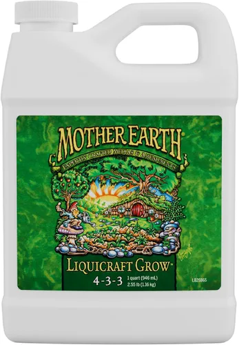 Vista 17 de Mother Earth LiquiCraft Grow 4-3-3 and Mother Earth LiquiCraft Bloom 2-4-4 - Paquete de fertilizante líquido, 1 cuarto de galón cada uno