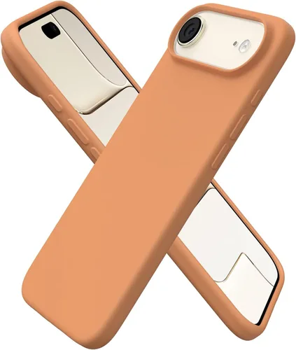 Vista 14 de ORNARTO Funda para iPhone Air de 6.5 pulgadas, silicona líquida delgada de 3 capas de goma de gel suave a prueba de golpes con forro de microfibra