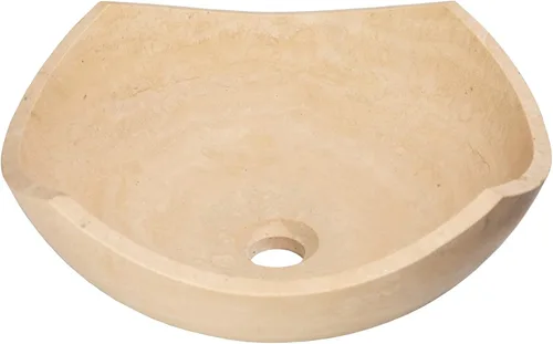 Vista 5 de Eden Bath EB_S027BT-H - Fregadero de recipiente con bordes arqueados, color beige