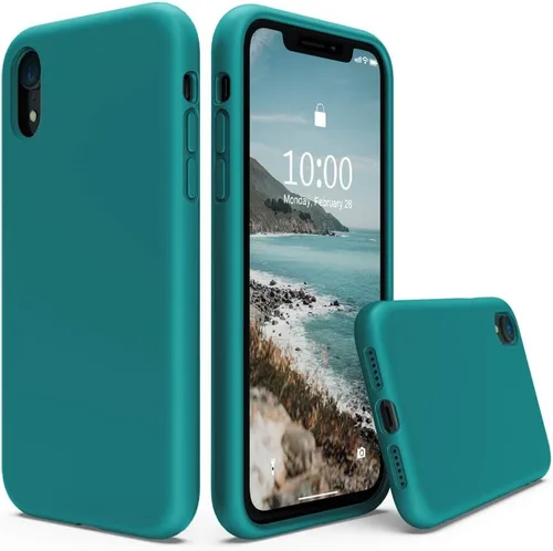 Vista 8 de SURPHY - Carcasa de silicona para iPhone XR, suave, a prueba de golpes, con forro de microfibra, compatible con iPhone XR (2018) de 6.1 pulgadas