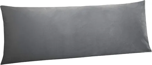 Vista 41 de NTBAY Fundas de almohada de terciopelo con cremallera, paquete de 2 fundas de almohada de viaje de franela de lujo, 13 x 18 pulgadas, color negro