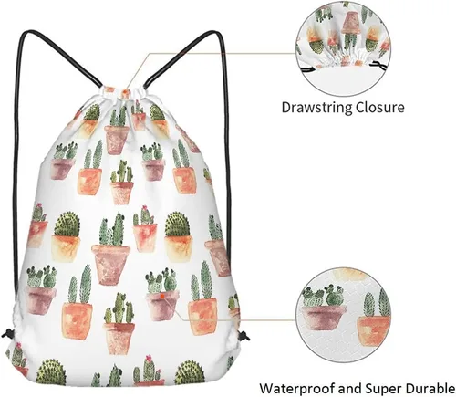 Vista 5 de Bolsas con cordón de rayas retro bohemias, mochila con cordón para gimnasio, Multi-a100, 14x16.9 Inch, Mochilas de viaje