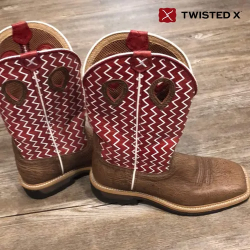 Vista 149 de Twisted X Botas Tech X para hombre de 12 pulgadas, botas occidentales casuales para hombre