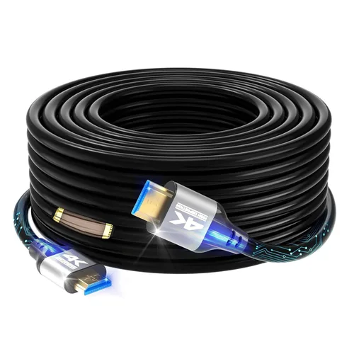 Vista 8 de Cable HDMI 4K de 50 pies, cable HDMI 2.0 de alta velocidad, compatible con 4K @60Hz, ARC, HDR, 3D, Ethernet, compatible con TV, Blu-Ray, PS4/5