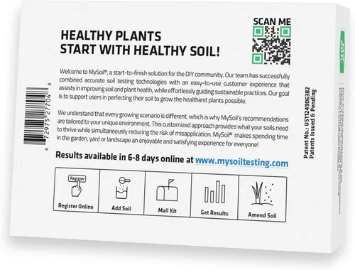 Vista 4 de MySoil - Kit de prueba de suelo Cultiva el mejor césped y jardín Análisis completo y preciso de nutrientes y pH con recomendaciones adaptadas a