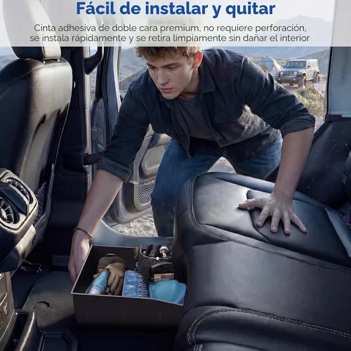 Vista 6 de DIAMOOKY Almacenamiento debajo del asiento trasero para Jeep Wrangler JL