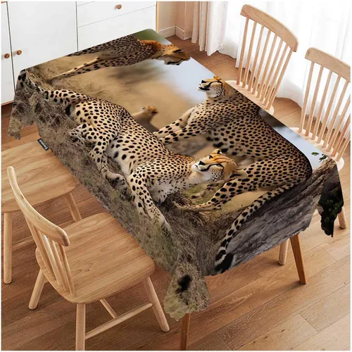Vista 21 de Swono - Mantel rectangular de bambú con diseño de luz solar y bosque de bambú - Mantel a cuadros lavable para mesa de cocina, cena de festividades