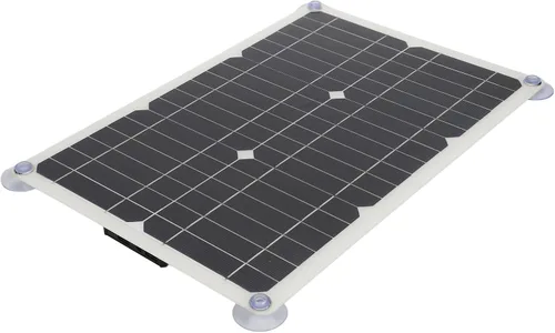 Vista 9 de Cargador de batería solar de 100 W y 18 V, controlador USB portátil, kit de carga de panel monocristalino, kit de panel solar para barco, coche, RV