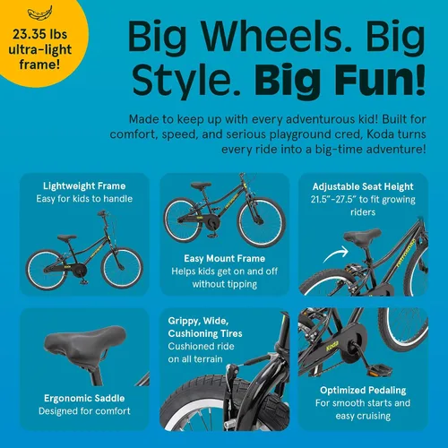 Vista 3 de Retrospec Koda Plus Kids Bike for Boys & Girls Ages 6-8 Years - Children's Bicycle, Adjustable Seat & Handlebars