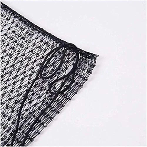 Vista 7 de Axupico Minifalda sexy de malla transparente con diamantes de imitación para mujer, salida de baño