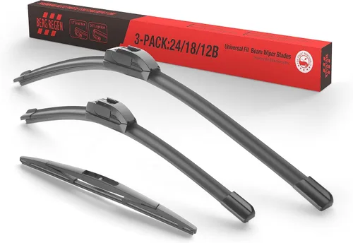 Vista 87 de BERG REGEN Escobillas limpiaparabrisas de 15"+15" con escobilla trasera de 13" - Juego de repuesto automotriz para Jeep Wrangler JK 2008 2009 2010