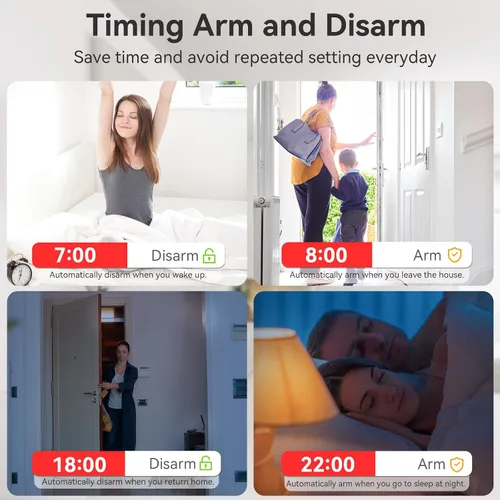 Vista 8 de CPVAN Alarma con sensor de movimiento WiFi, detector de movimiento PIR inteligente de 125 dB con alertas de aplicación de teléfono, sistema