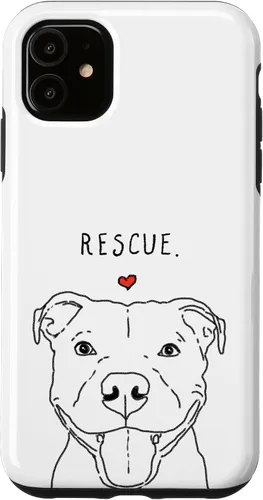 Vista 8 de Rescue Love Smiling Pit Bull, Pittie, Pitbull Mom, Dog Lover Case for iPhone 17