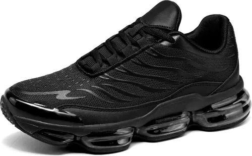 Vista 2 de Zapatos deportivos para correr con aire para hombre, antideslizantes, informales, para baloncesto, tenis de moda, deportes, fitness, entrenamiento
