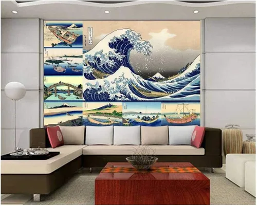 Vista 30 de wall26 - Mural adhesivo decorativo para pared (tamaño grande), WMR-WP-X-DD51-66x24x4 obra de arte 01
