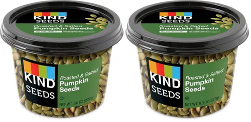 Vista 5 de KIND Semillas de calabaza tostadas y saladas, 7.0 onzas, 1