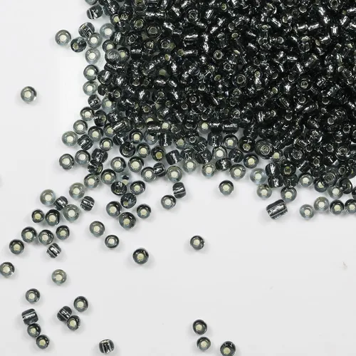 Vista 20 de Cuentas de Semilla de Vidrio Transparentes con Línea Plateada Tamaño 8/0 Artesanías Cuentas de Semilla de Cristal de 3 mm para Hacer Joyas