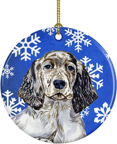 Vista 96 de Caroline's Treasures Cavalier Spaniel - Adorno de cerámica para colgar en el árbol de Navidad, para el hogar, Navidad, fiestas, regalo, 3 pulgadas