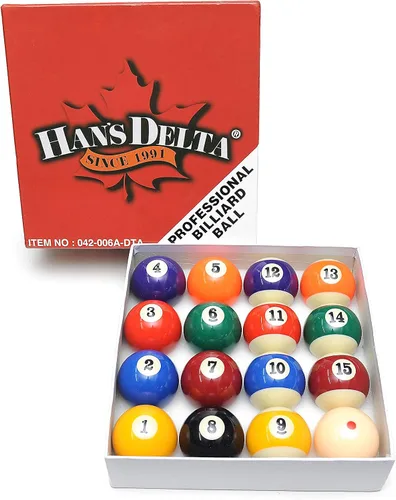Vista 2 de Juego de bolas de billar para mesa de billar, tamaño reglamentario de 2-1/4 pulgadas, juego completo de 16 bolas de billar Estándar