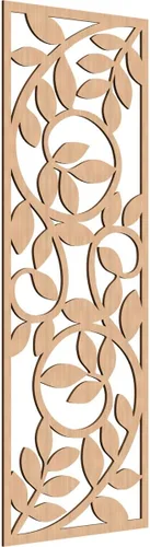 Vista 165 de 9 3/8"W x 24 3/8"H x 1/4"T Utica Decorativo Fretwork Madera Paneles de Pared, Abedul