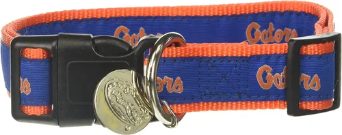 Vista 7 de Collar de perro de NCAA. PREMIUM cuello ajustable Collar de perros – Fútbol/Baloncesto para perros & gatos. Durable Collar de mascota de deportes