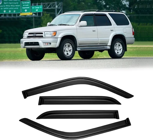 Vista 68 de Protectores de lluvia en canal para Jeep Grand Cherokee L 2021-2026, protectores de visera de ventana, deflector de ventilación, sombra viento humo