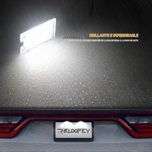 Vista 4 de Juego de 2 lámparas LED para matrícula compatibles con Dodge Durango 2014-2020, camioneta Pickup, luz blanca de 6000K