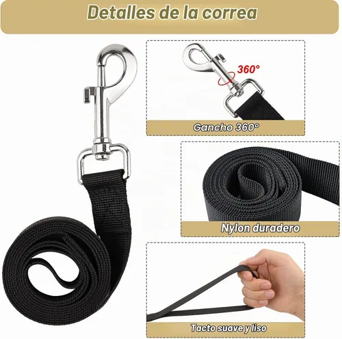 Vista 7 de Annchwool Arnés táctico para perros pequeños con asa, chaleco de servicio militar y correa para entrenamiento al aire libre, caminar, senderismo