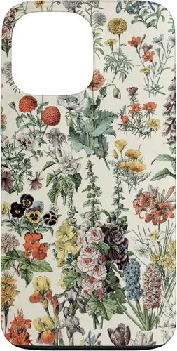 Vista 24 de Cute Flowers Vintage Botanical Flower Illustration Case for iPhone 17