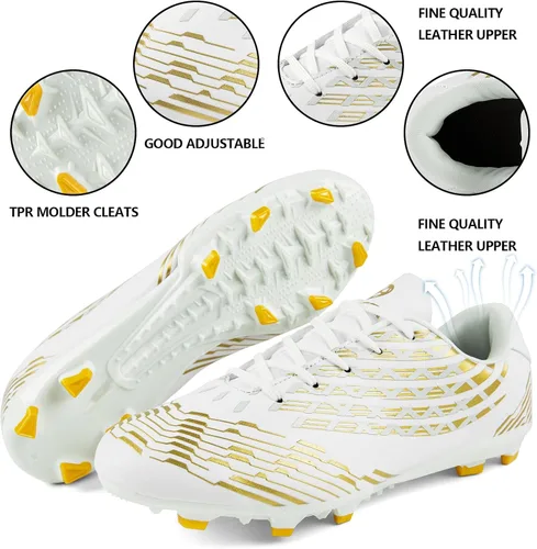 Vista 4 de Juzecx Mens Soccer Cleats FGAG Football Shoes Training Firm Ground Soccer Shoes