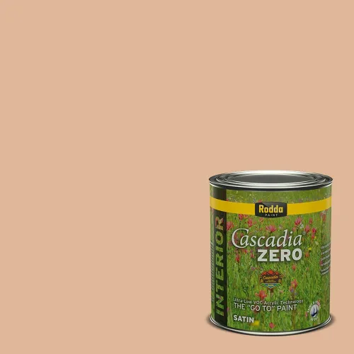 Vista 86 de Rodda Paint CASCADIA ZERO - Pintura plana e imprimación para interiores en uno, cuarto de galón, piel bronceada