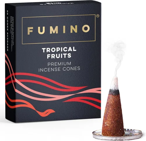 Vista 8 de Fumino® Conos de incienso fresco Autumn Breeze 20 por caja, fragancia Masala Agarbatti Joss para relajación y meditación, decoración del hogar