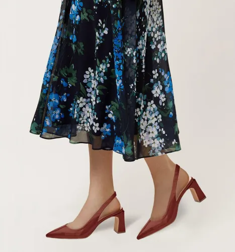 Vista 2 de Jeimpoey Zapatos de tacón grueso para mujer, con puntera puntiaguda, tacón de bloque, sandalias de verano, zapatos de fiesta de tacón bajo