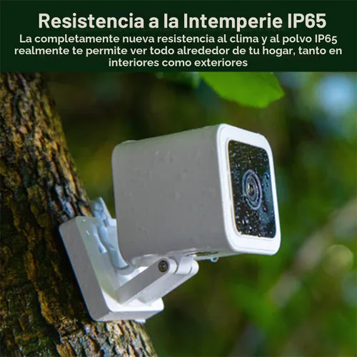 Vista 2 de WYZE Cam v3, Cámara de seguridad para el hogar 1080P HD WiFi con cable interior/exterior, monitor para mascotas/bebés, visión nocturna a