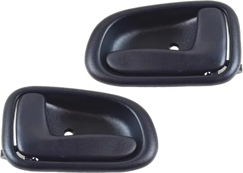 Vista 61 de TRQ Juego de 2 manijas de puerta interior trasera cromada y cachemira para Chevy GMC