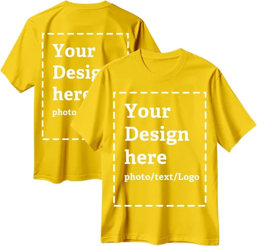 Vista 8 de Camisetas personalizadas para hombres y mujeres, hechas en Estados Unidos, camisetas personalizadas con texto/foto frontal y trasera, camisetas